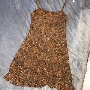 Tank top animal print dress